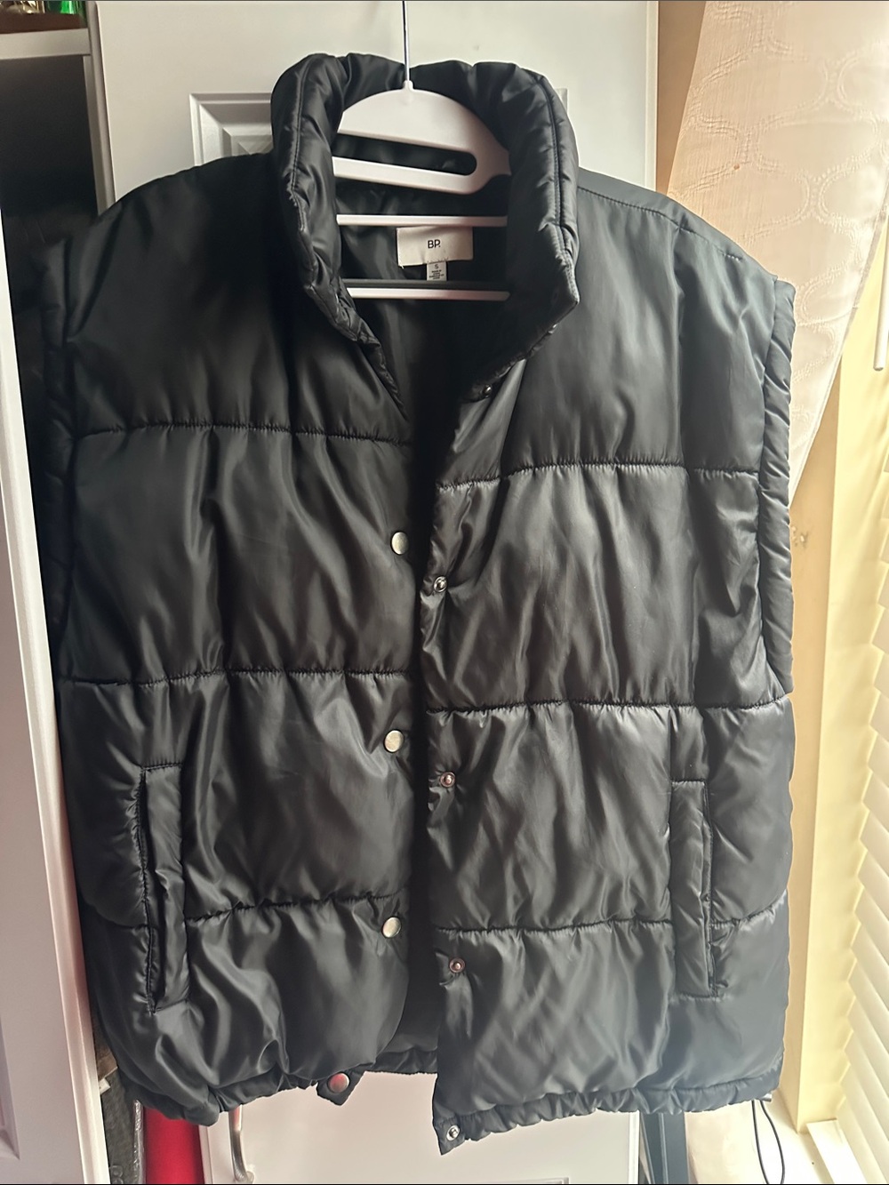 bp Black Quilted Puffer Vest